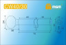 Цилиндровый механизм Msm CW70 SN 40*30 кл-верт (матовый никель) перфо
