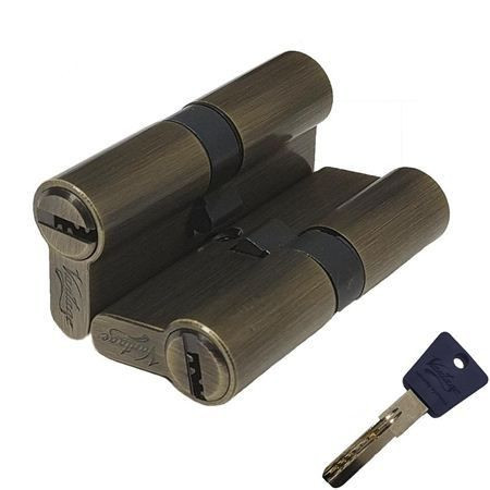 Механизм цилиндровый Vantage P70 AB (35*35) бронза, кл/кл, перфо.ключ