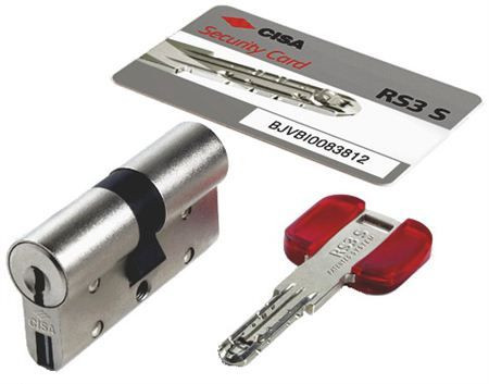 Механизм цилиндровый Cisa RS3 S 60 мм (30*30) кл/кл (никель)