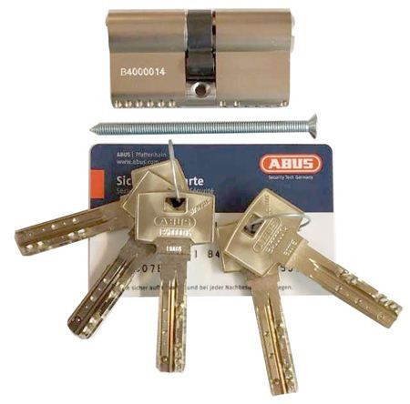 Механизм цилиндровый Abus Bravus 4000 MX (Абус) 85 мм (35*50) никель, кл/ключ