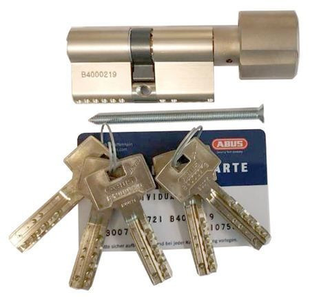 Механизм цилиндровый Abus Bravus 4000 MX (Абус) 75 мм (45*30) никель, кл/вертушка
