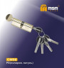 Цилиндровый механизм Msm CW90 PB 45*45 кл-верт (латунь) перфо