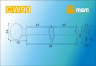 Цилиндровый механизм Msm CW90 SN 45*45 кл-верт (матовый никель) перфо