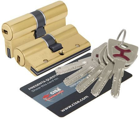 Механизм цилиндровый Cisa AP4-S 35*65 кл/кл (латунь)