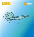 Ручки раздельные MSM R403 AС/BK (Медь/Черный) на круглом основании