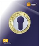 Накладка под цилиндр MSM D1 PB (полированная латунь)