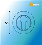 Накладка под цилиндр MSM D1 PB (полированная латунь)