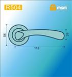Ручки раздельные MSM R504 AB (бронза) на круглом основании